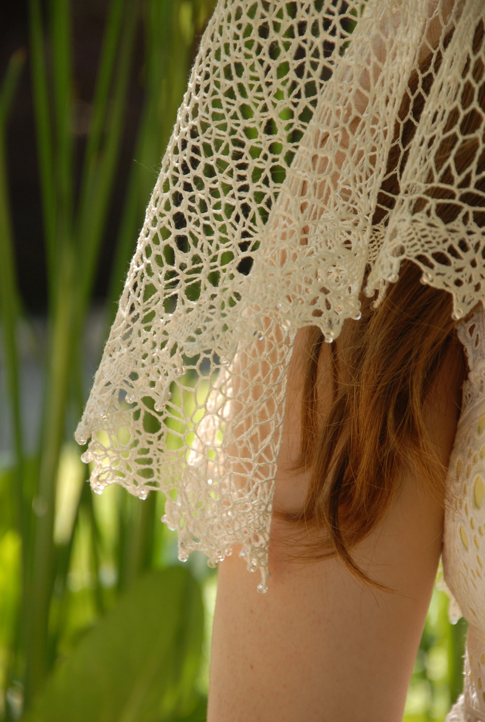 Hand Crocheted Heirloom Lace Veil Etsy