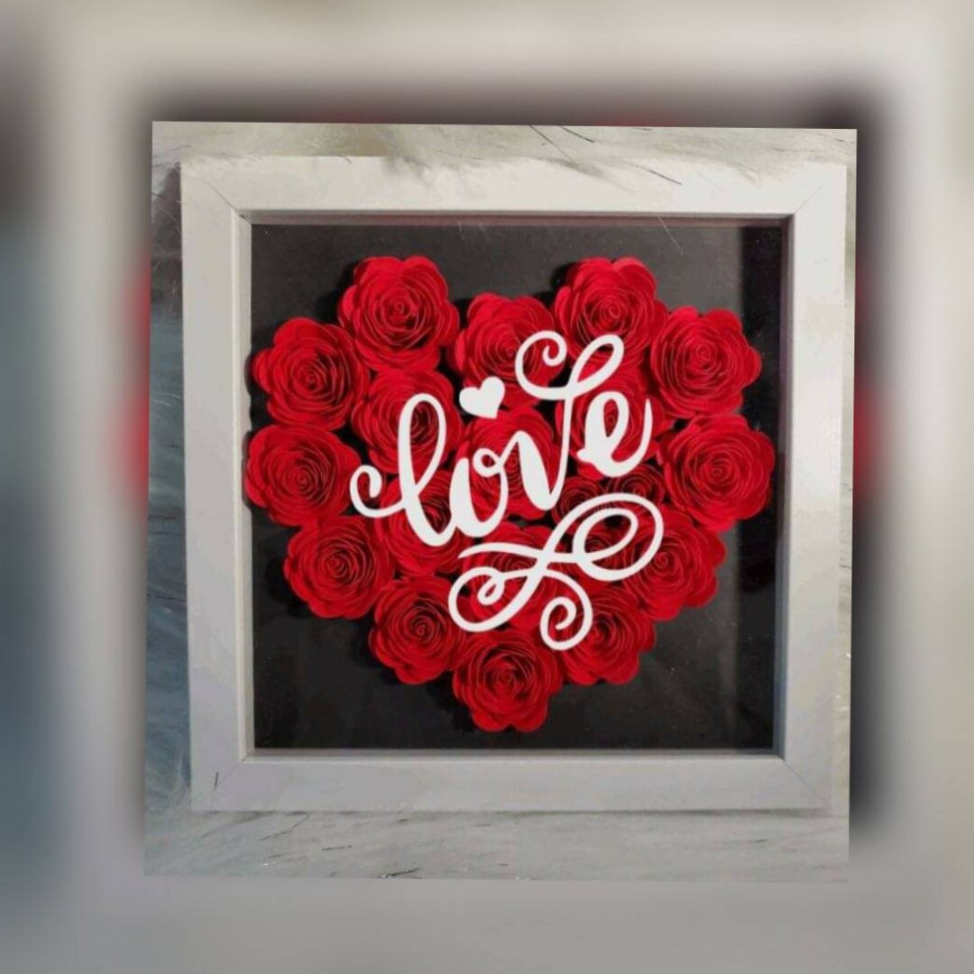 8x8 Frame Wedding Flower Frame Anniversary Wedding Flower Etsy