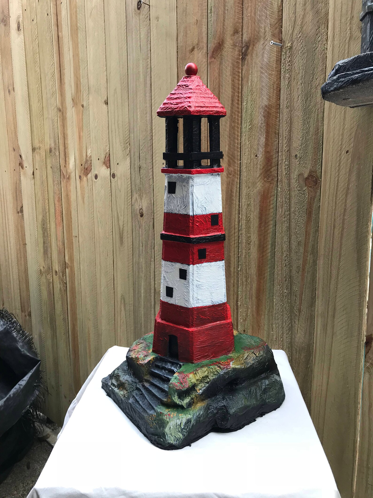Lighthouse handmade art sculpture model miniature decor unique Etsy