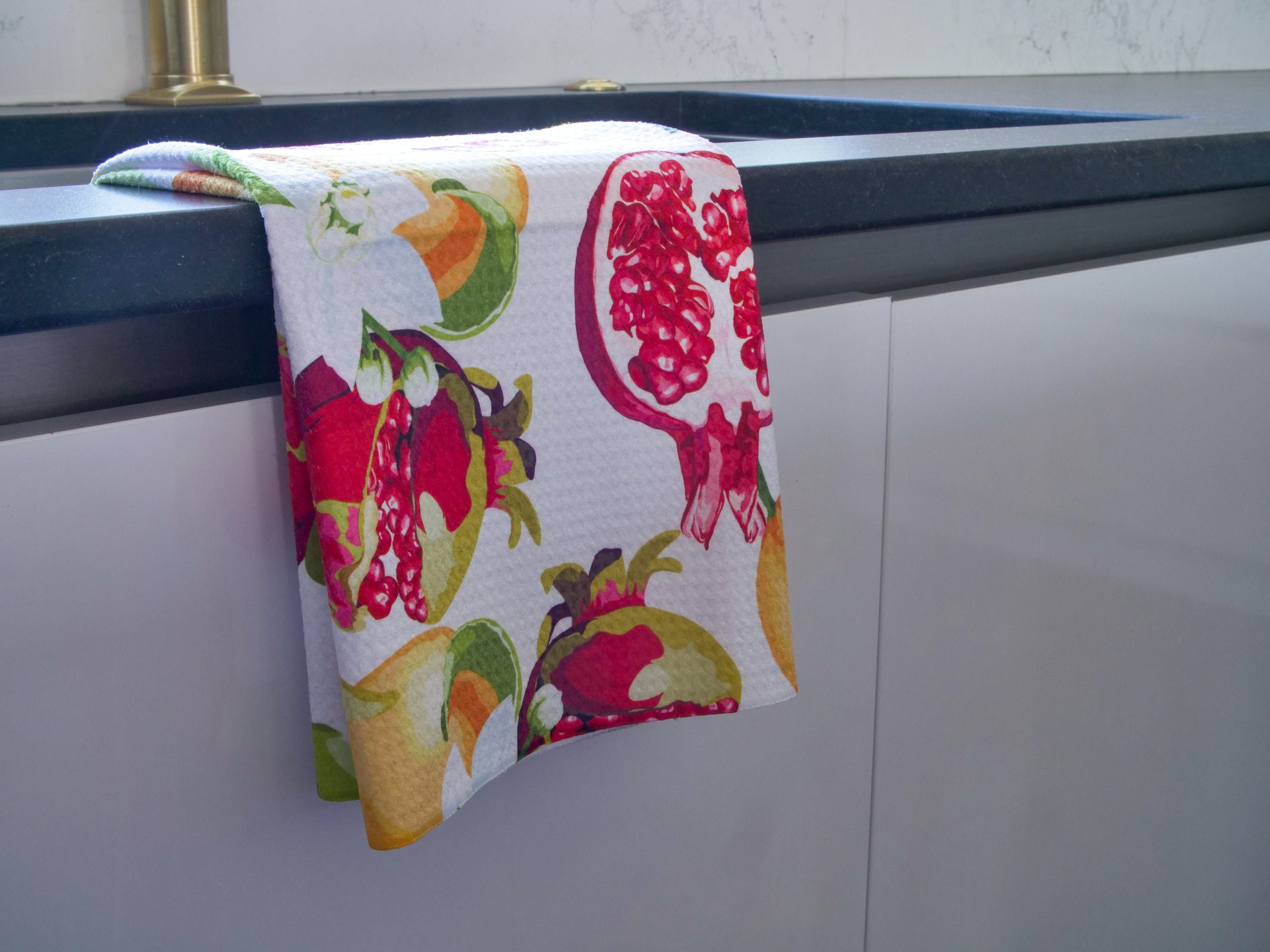 Hanging Kitchen Towel Waffle Kitchen Towel Lemon Decorative 