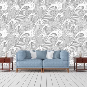 Magnetic Mountains Wallpaper Grau Pink Etsy