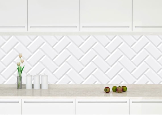 Home Décor Peel and Stick Removable Wallpaper Subway Tile Self Adhesive