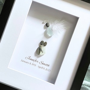 Memorial Gift Sorry for your loss Gift Sea Glass Art Sympathy Gift for friend Loss of Loved One Grief Loss of Mother Grief Gift (G)