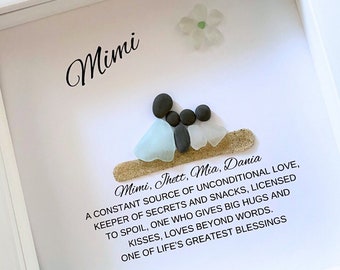 Mimi Gift for Grammy Personalized Grandma Gift Granny Unique Nan Birthday Gift for Grandma Handmade Gift for Nanny Mimi Gift from Kids Gram