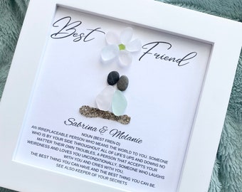 Best Friend Meaning Pebble Art Best Friend Birthday Gift for Friend Personalized Gift Friend Best Friend Birthday Gift for her Friendship