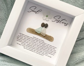 Soul Sisters Gift Personalized Soul Sister Best Friends Birthday Gifts for Her Best Friend Gift Sea Glass Unique Friendship Gifts Sisters