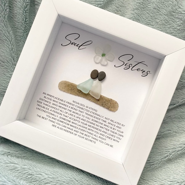 Soul Sisters Gift Personalized Soul Sister Best Friends Birthday Gifts for Her Best Friend Gift Sea Glass Unique Friendship Gifts Sisters