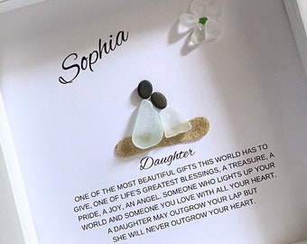 Daughter Meaning Pebble Art Daughter Gift Mother Daughter Birthday Gift for Adult Daughter Personalized Gift from Mom Daughter Christmas