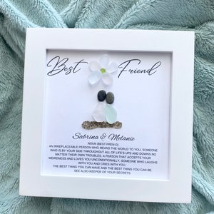 Best Friend Meaning Pebble Art Best Friend Birthday Gift for Friend Personalized Gift Friend Best Friend Birthday Gift for her Friendship image 7