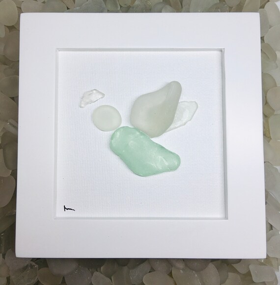 Sea Glass Art. Angel Wings Angel Art Gift Memorial Gift Etsy
