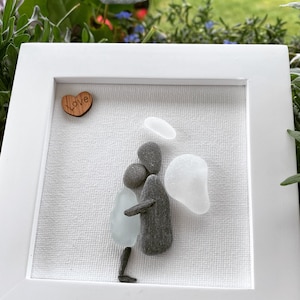 Memorial Gift Sorry for your loss Gift Sea Glass Art Sympathy Gift Gift for friend Loss of Loved One Grief Loss of Mother Grief Gift (4)