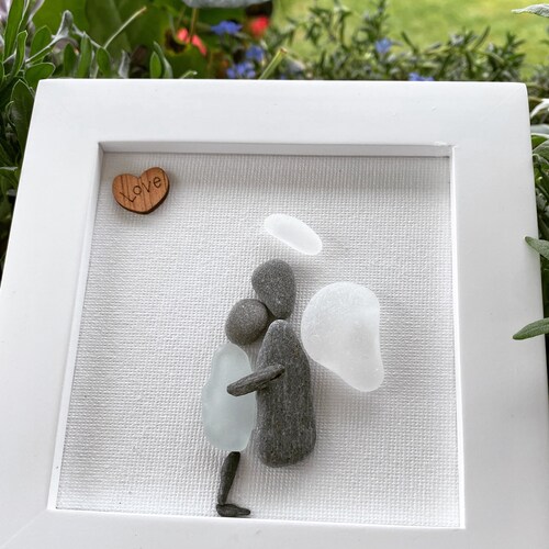 Memorial Gift Sorry for your loss Gift Sea Glass Art Sympathy Gift for friend Loss of Loved One Grief Loss of Mother Grief Gift (4)