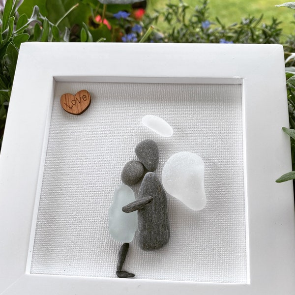 Memorial Gift Sorry for your loss Gift Sea Glass Art Sympathy Gift Gift for friend Loss of Loved One Grief Loss of Mother Grief Gift (4)