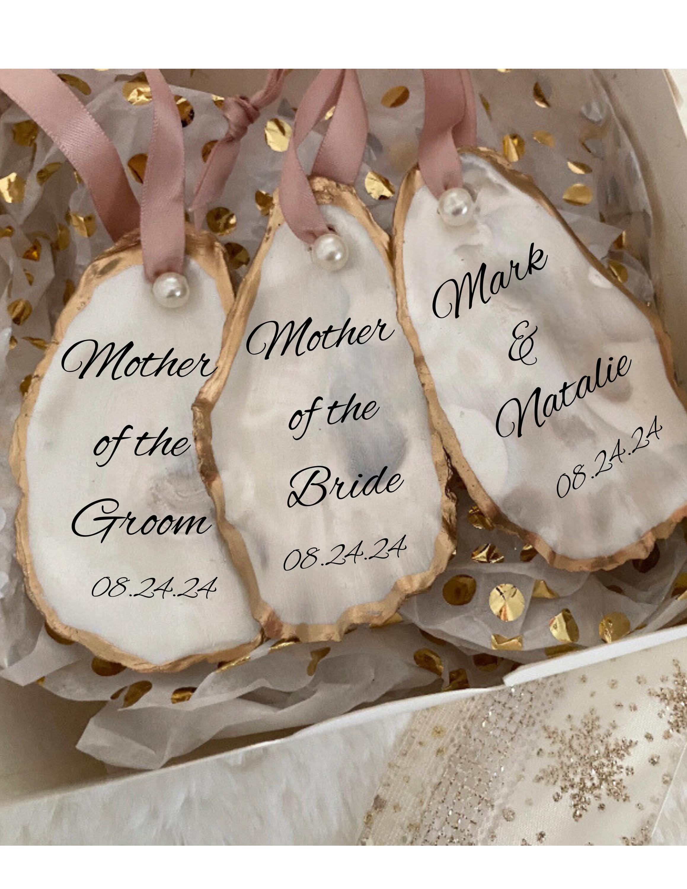 Custom Handmade Oyster Shell Ornaments