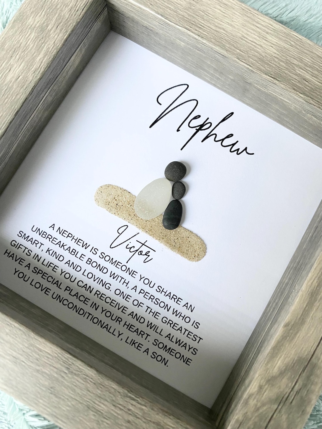 Nephew Gift From Aunt Personalized Nephew Gift: Handcrafted Sea Glass ...