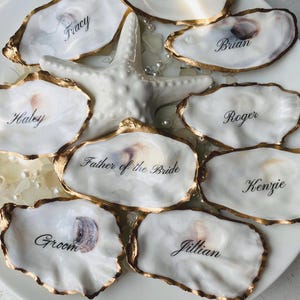 Wedding Place Cards Name Wedding Place cards Minimalist Place Cards Gold & White Place Cards Oyster Place Cards Wedding Favor Wedding Decor