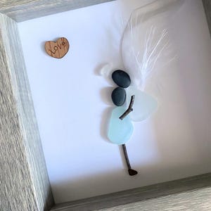 Memorial Gift, Sorry for your loss Gift, Sea Glass Art, Sympathy Gift, Gift for friend, Loss of Loved One, Grief, Loss of Mother, Grief (C)