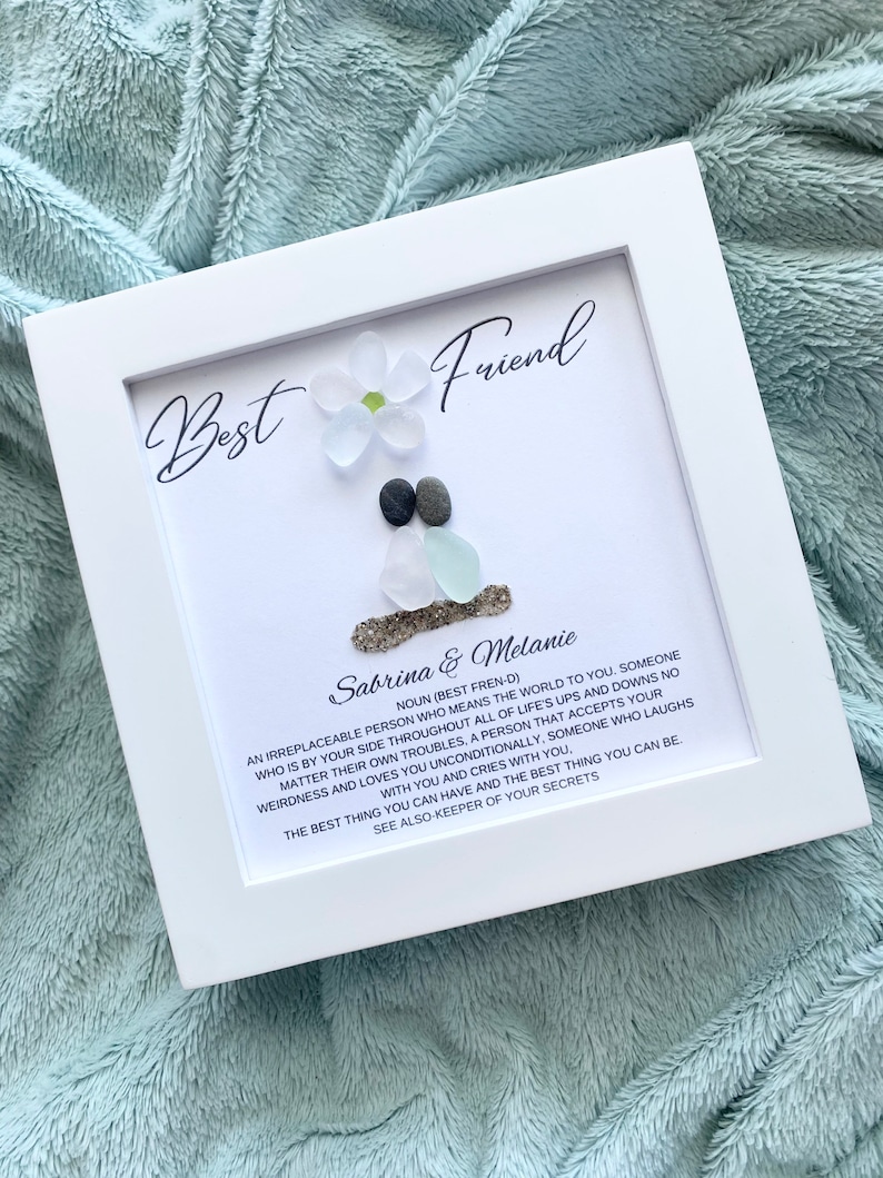 Best Friend Meaning Pebble Art Best Friend Birthday Gift for Friend Personalized Gift Friend Best Friend Birthday Gift for her Friendship image 9