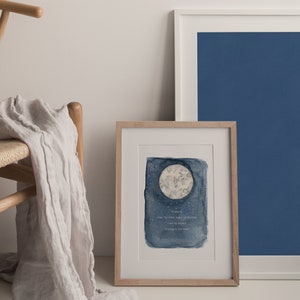 Aquarelle Helal Print, Moon Painting, Aquarelle, Affiche d’Halloween, Galaxy Print, Décoration de la maison, Illustration d’Halloween, Citation de lune, Étoiles