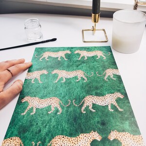 Cartaz de impressão de leopardo, pintura de leopardo, cartaz de quarto infantil, impressão de safari, impressão animal, cartaz de safari, impressão na moda, decoração, presente imagem 5