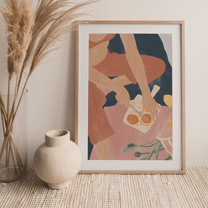 Pastel art print of a woman | Feminist Art Print | Apartment Decor | Gifts for best female by Ivy Green Illustrations