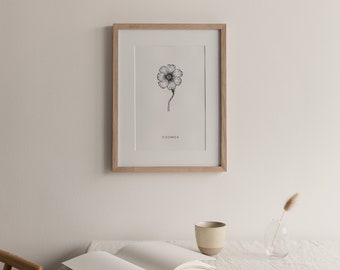 Estampado de Annemoon, estampados botánicos, póster botánico, póster de flores, decoración interior del hogar, ilustración de flores, regalo de inauguración de la casa