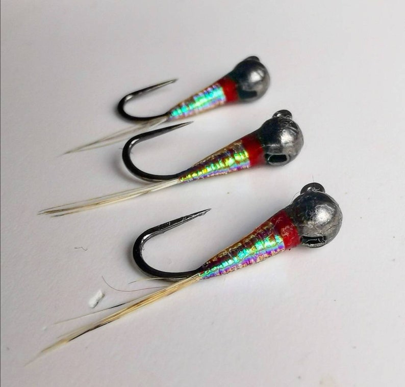 Glass Perdigon Tungsten Flash Jigs. Trout flies. Fly fishing. Etsy