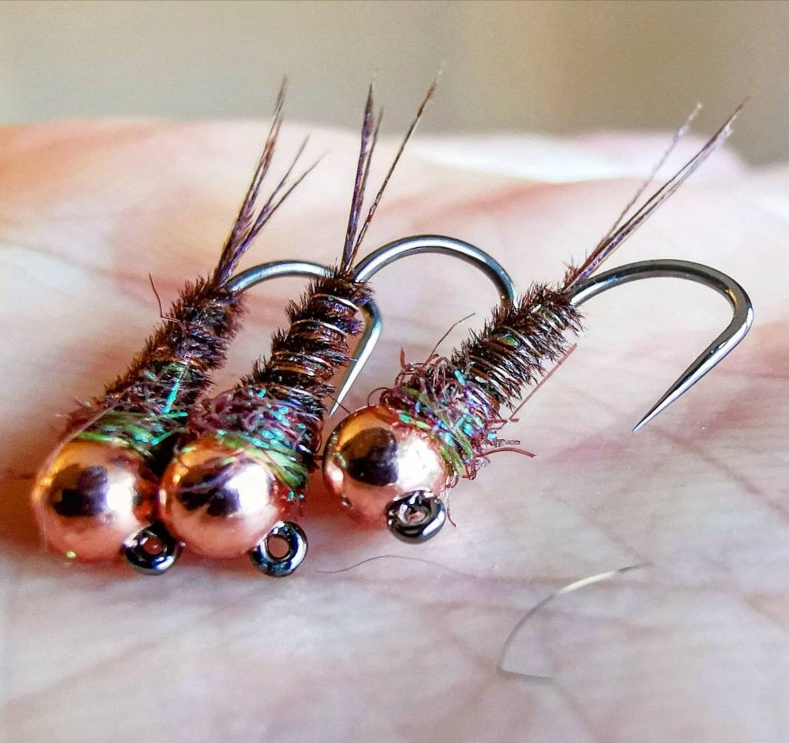 Pheasant Tail Tungsten Jig Nymphs. Trout Flies. Fly Fishing. Etsy