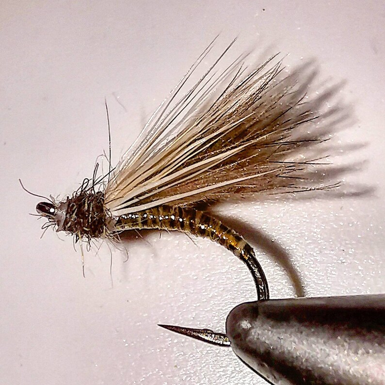 Cdc and Deer Hair Emerger Trout Flies. Dry Fly. Etsy