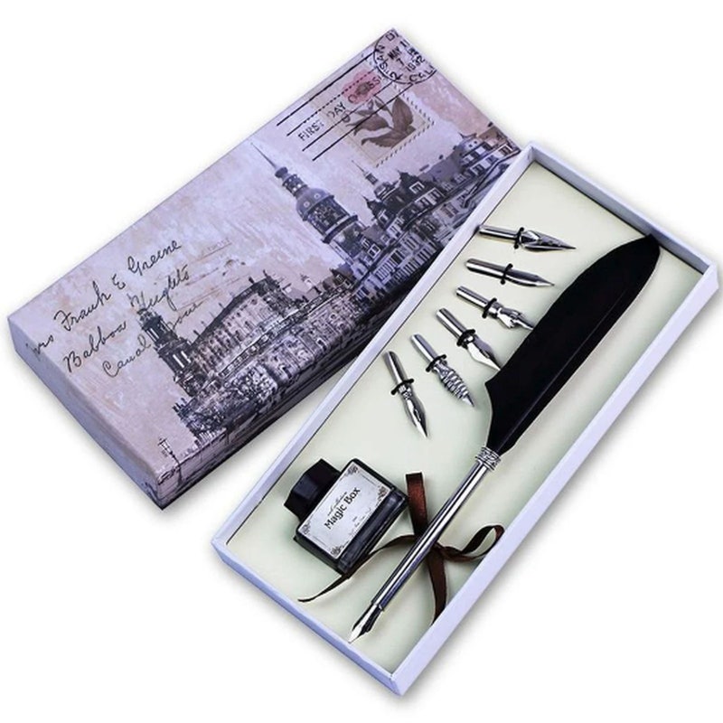 Quill and Ink Set - Etsy