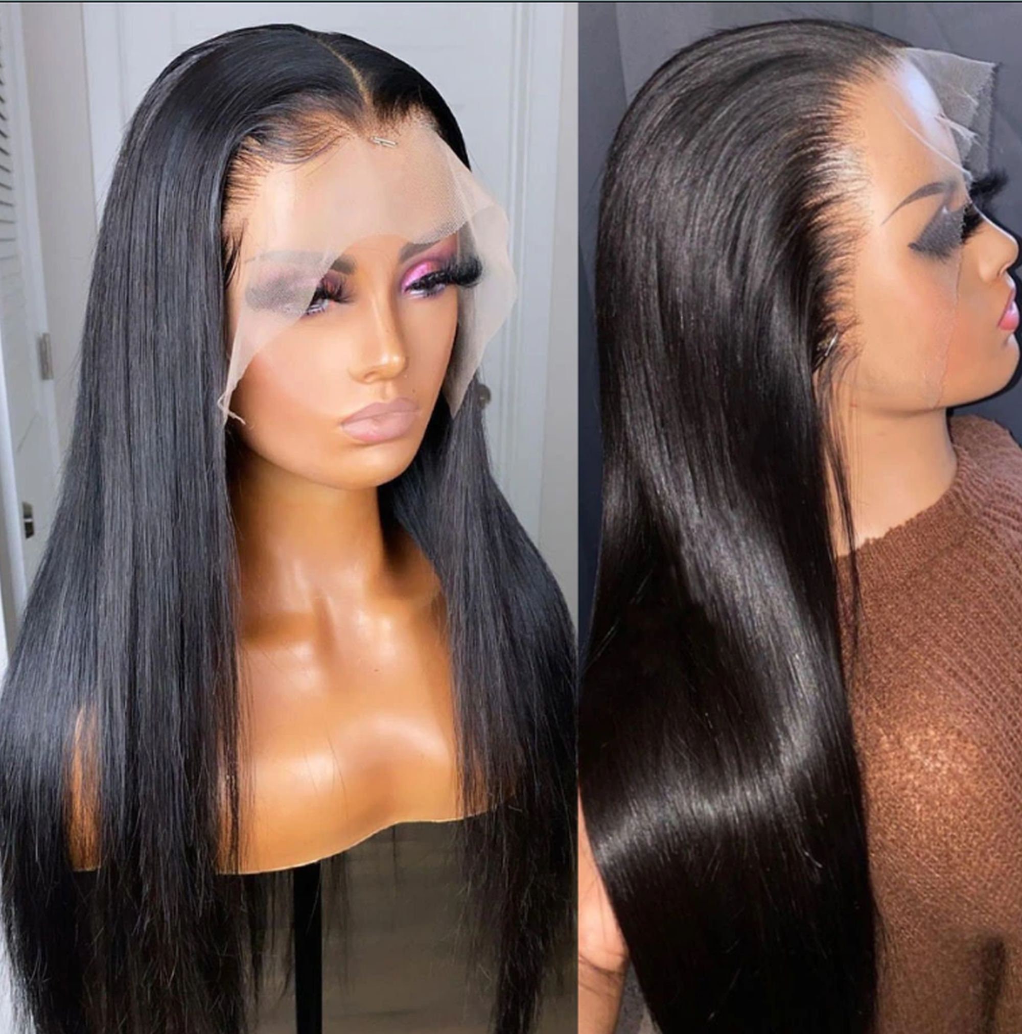 Full Lace Wig Human Hair - Etsy