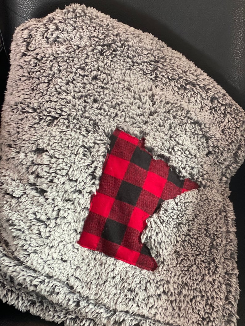 Sherpa Blanket MN Blanket Minnesota Blanket Minnesota Etsy