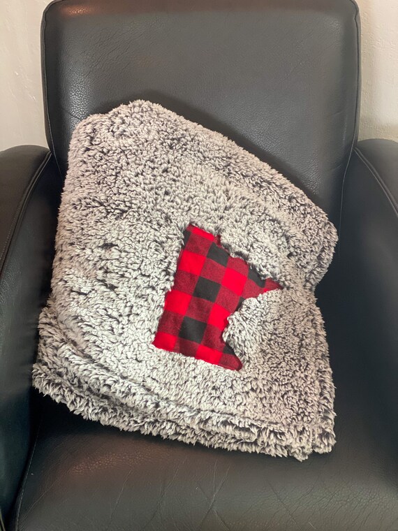 Sherpa Blanket MN Blanket Minnesota Blanket Minnesota Etsy