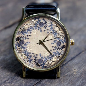 Watches with flowers on the face sale