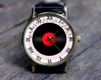 Retro Recorder Watch, Music Watch, Unisex, Men’s and Women’s Wrist Watch, Personalized Gift for Christmas, Birthday Anniversary Prom New Job