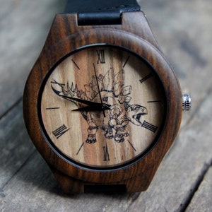 Tyrannosaur Watch, Dinosaur Watch, Wild Animal Unisex Wrist Watch, ideal for Birthday, Anniversary, Thanks Giving, Halloween & Christmas
