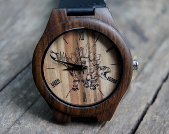 Reloj Tyrannosaur, Reloj de dinosaurio, Reloj de pulsera unisex de animales salvajes, ideal para cumpleaños, aniversario, acción de gracias, Halloween y Navidad