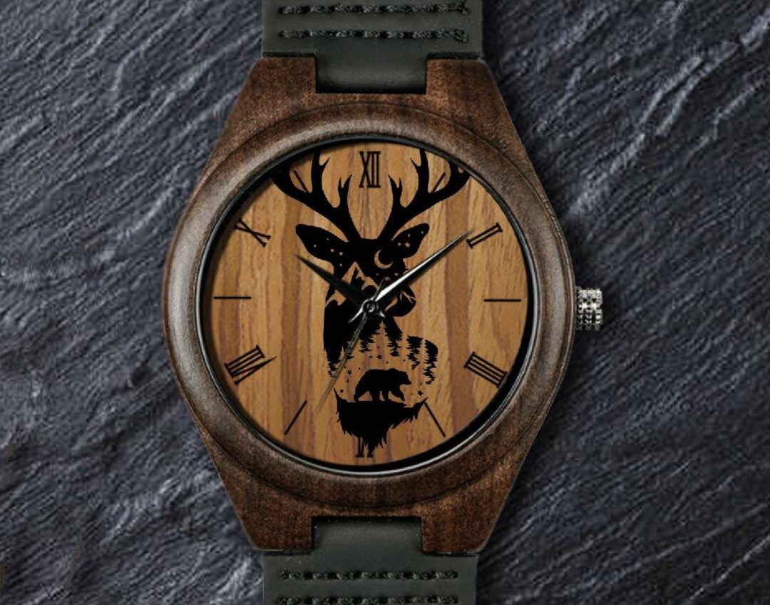 Stag Watch Deer Watch Wild Animal Watch Frost Tree Watch - Etsy