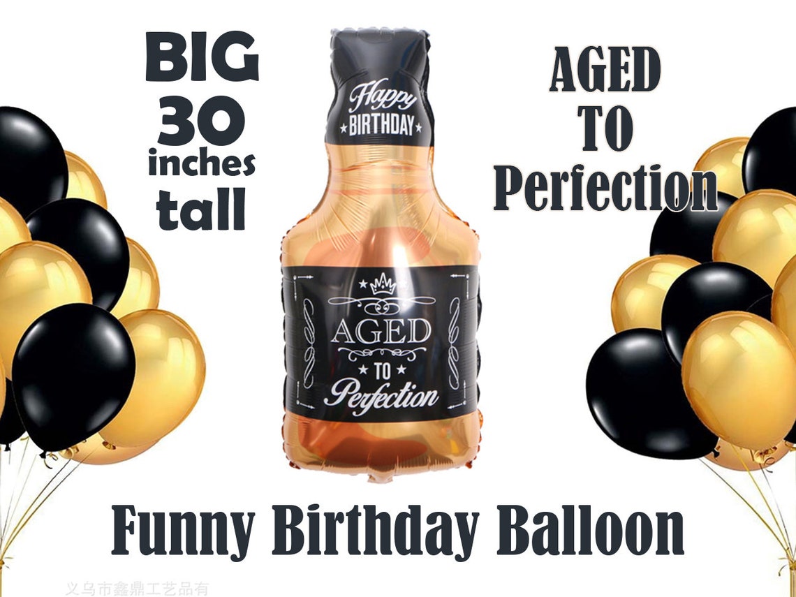 Whiskey Bottle Balloon Whisky Balloon Birthday Party for Etsy