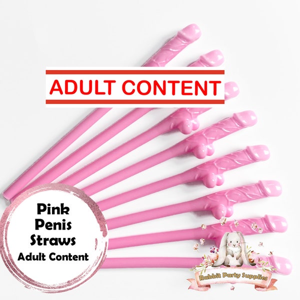 Pink Penis Straws Party Supplies Bachelorette Party Favor Bachelorette Party Decorations Bridal Wedding Shower Drinking Game Bach Bash