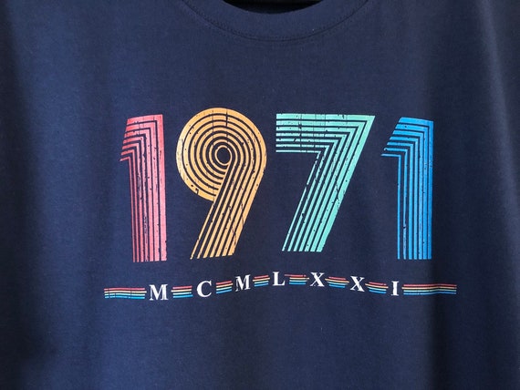 70s Tshirts For Women Vintage 1971 Rainbow 70s Tshirts For Women Vintage 1971 Rainbow