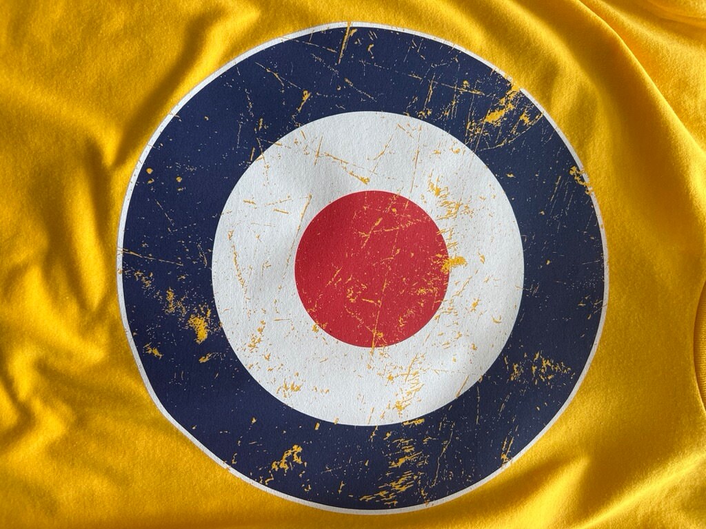 RAF Roundel Target Bullseye Red White Blue Mod Circle Unisex | Etsy