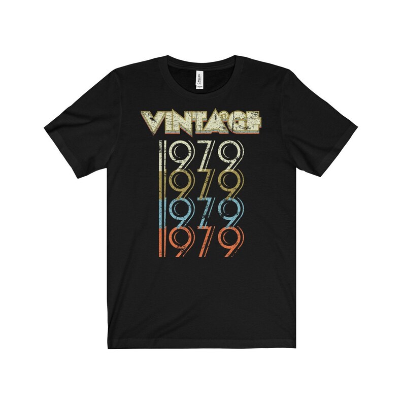 42nd Birthday Gift 1979 T Shirt in Retro /& Vintage 70s style for Men or Women Unisex Jersey Short Sleeve Tee Shirt Top