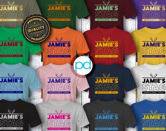 Stag Do T Shirts, Premium Quality Personalised Stag Party T-Shirts, Bachelor Party Shirt Sets