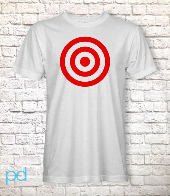 Bullseye Red & White Shooting Rings Target Funny Tee Shirt Bullseye Red & White Shooting Rings Target Funny Tee Shirt