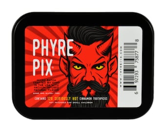 Phyre Pix 120 pack x 3 - Vacuum Infused Cinnamon Flavored Toothpicks  -  We dare you to try em!