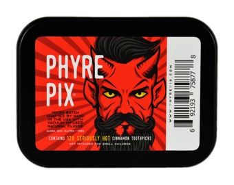 Phyre Pix 120 pack - Vacuum Infused Cinnamon Flavored Toothpicks  -  We dare you to try em!