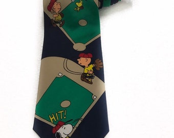 Snoopy Tie Baseball