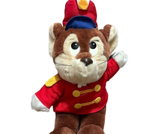 Peluche vintage Disney Sears Dumbo Timothy Mouse anni '80, 12 pollici