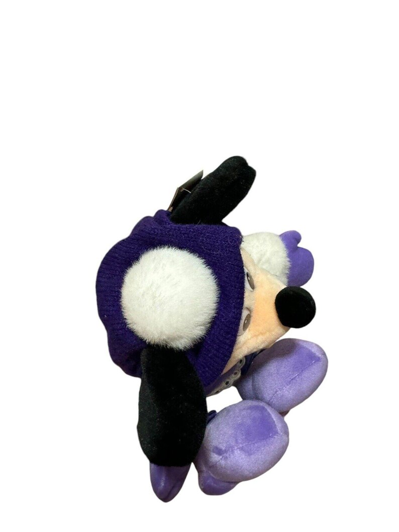 Walt Disney World Holiday Minnie Mouse Lila Gosedjur 40 cm Vintage bild 5